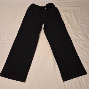 Oak and Front Wide leg Black Jeans Size Large